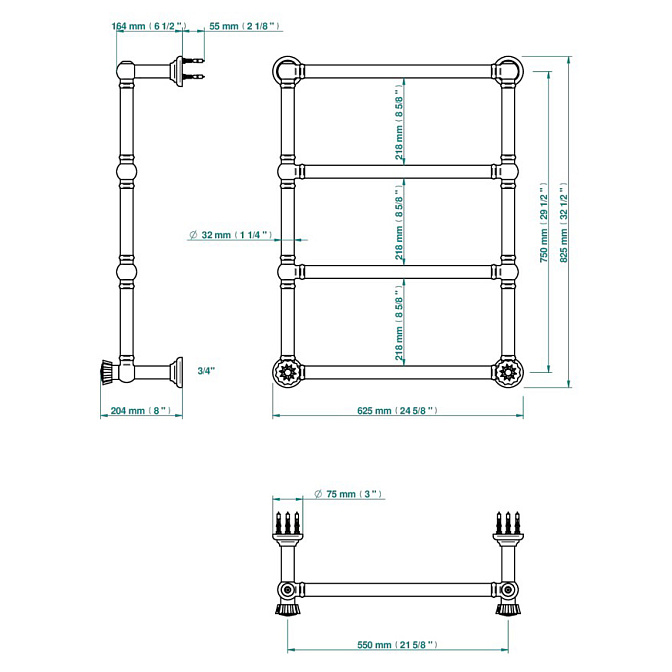 Полотенцесушитель THG  - фото-2 | interior market