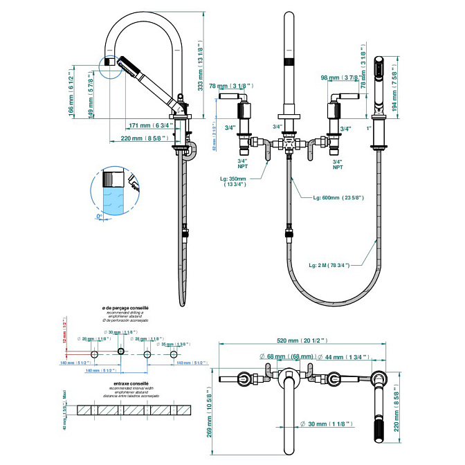 Смеситель для ванны THG  - фото-2 | interior market