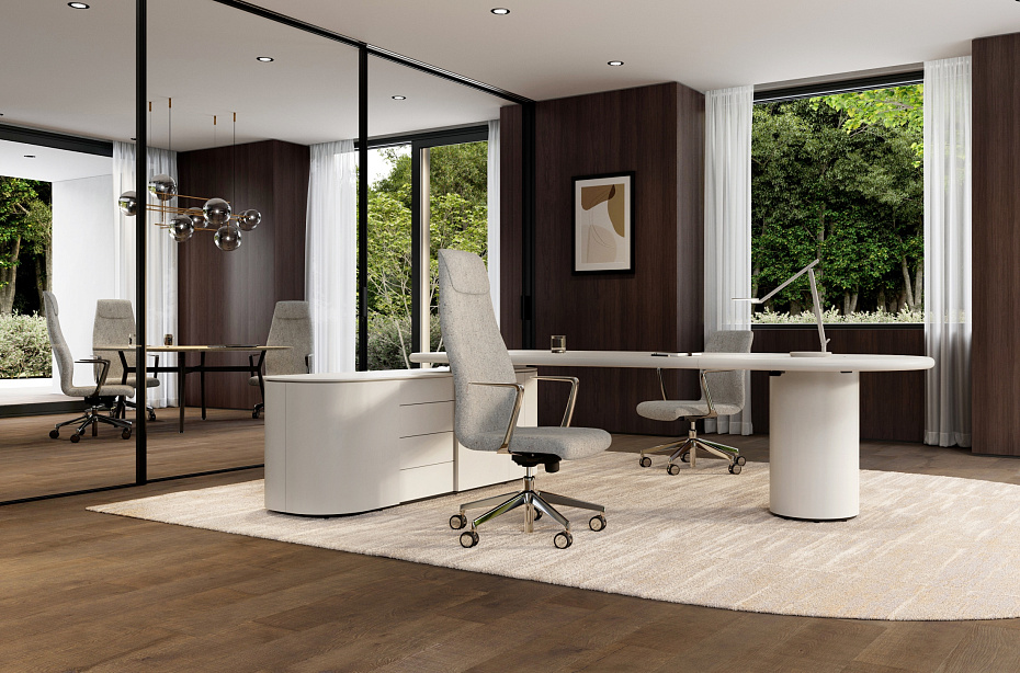 Вращающееся кресло офисное Kastel KAOMA High backrest - фото-3 | interior market