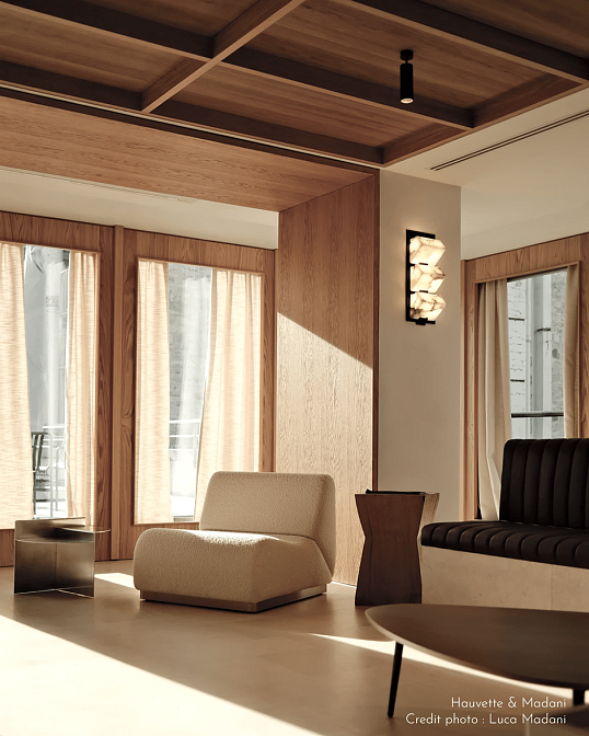 Бра Pierre Chareau Triple bloc auvent 185 fond métal - фото-4 | interior market