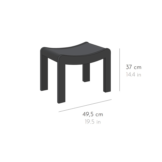 Табурет Pierre Chareau Curule - фото-5 | interior market