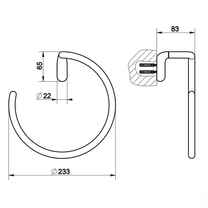 Держатель для полотенец Gessi GOCCIA - фото-2 | interior market