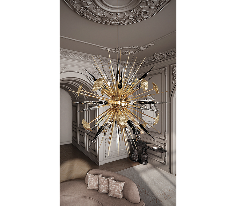 Потолочный светильник  Boca do Lobo Outburst Black Chandelier - фото-4 | interior market