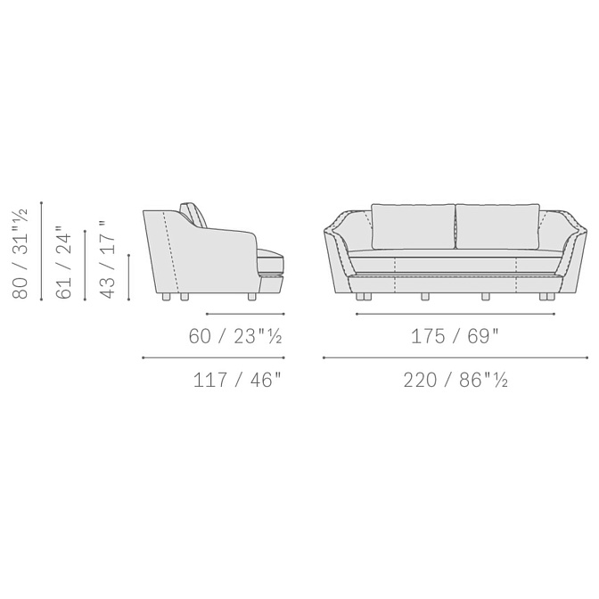 Диван Poltrona frau Duo - фото-3 | interior market