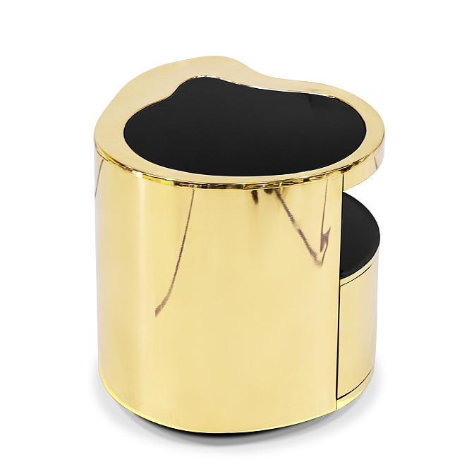 Прикроватная тумба Boca do Lobo Wave Gold Nightstand - фото-4 | interior market