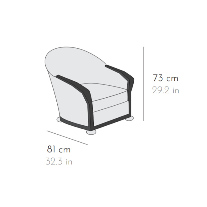 Кресло Pierre Chareau Fauteuil Cigare - фото-2 | interior market