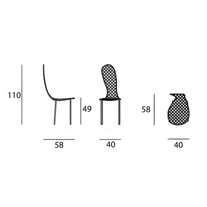 Стул для улицы Living Divani FAMILY - фото-4 | interior market