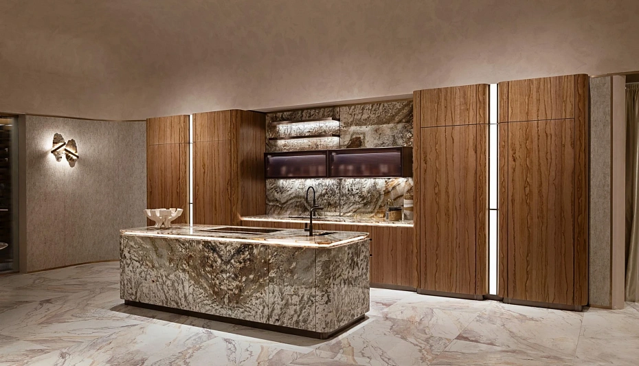 Кухня c островом Visionnaire By Ipe Cavalli Villa d'Este - фото-4 | interior market