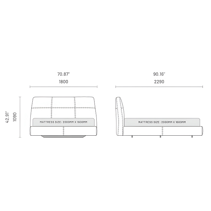 Кровать Domkapa Shelby - фото-4 | interior market Кровать Domkapa Shelby - фото-4 | interior market