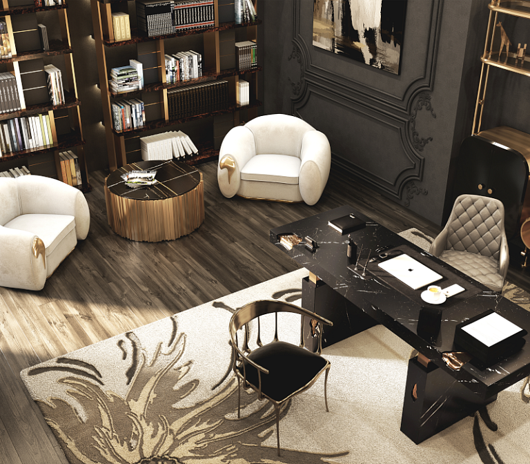 Стол Boca do Lobo Empire Nero Marquina Desk - фото-4 | interior market
