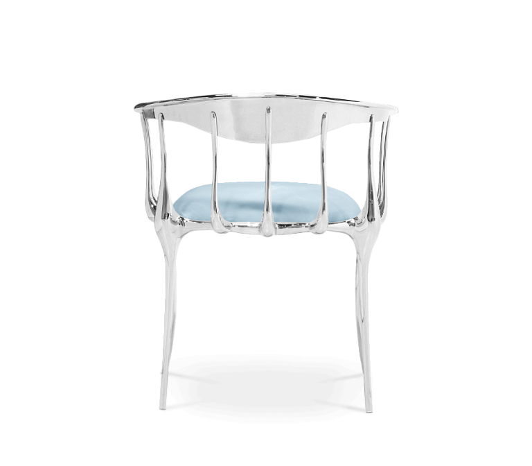 Обеденный стул Boca do Lobo Nº 11 Silver Chair - фото-3 | interior market