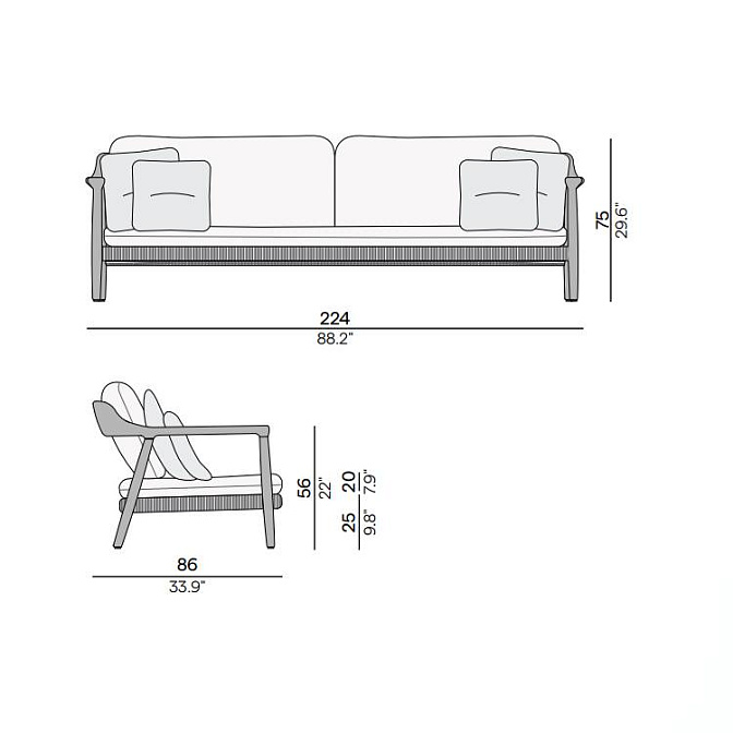 Диван для улицы Manutti Yiko - фото-4 | interior market