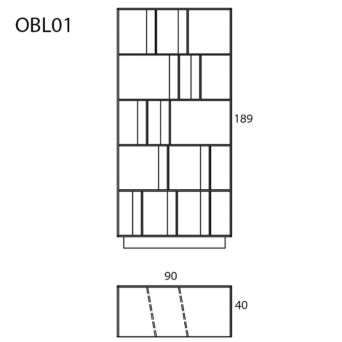 Стеллаж  Glas Italia Obliquo - фото-2 | interior market