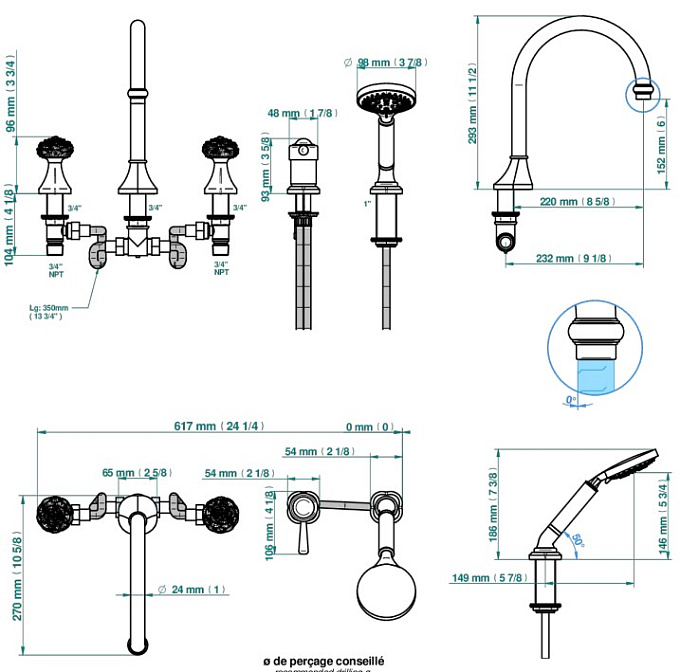 Смеситель для ванны THG  - фото-2 | interior market