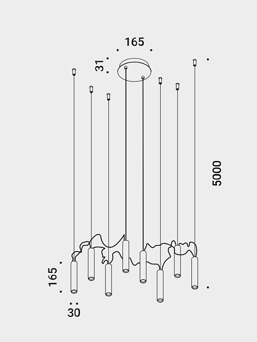 Потолочный светильник  DAVIDE GROPPI SIMBIOSI - фото-5 | interior market