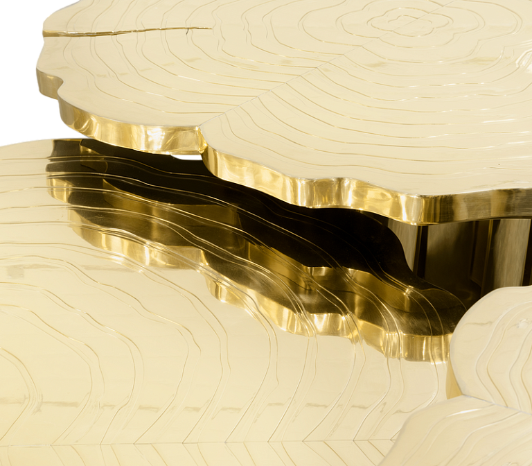 Журнальный столик Boca do Lobo Fortuna Gold Center Table - фото-6 | interior market