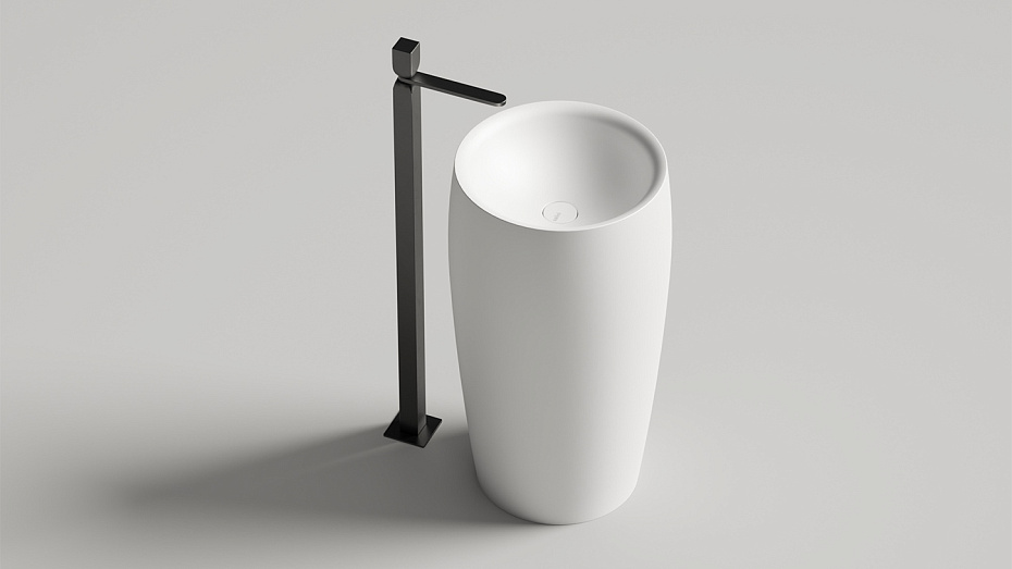 Раковина напольная матовая SALINI ALDA 03 - фото-4 | interior market