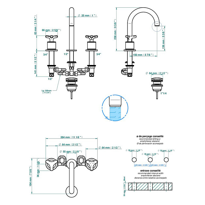 Смеситель для раковины THG Bondi - фото-2 | interior market