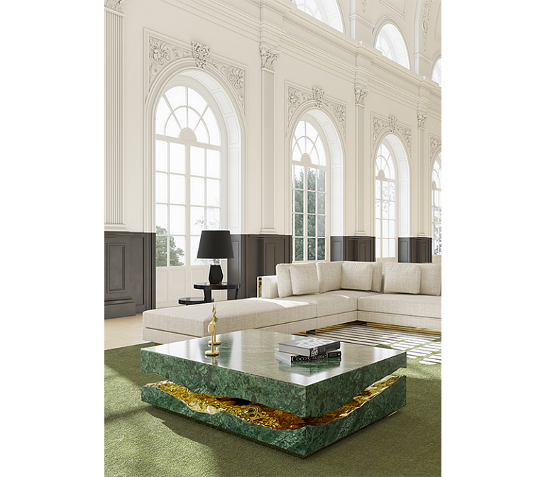 Журнальный столик Boca do Lobo Quarry Guatemala Marble Center Table - фото-5 | interior market