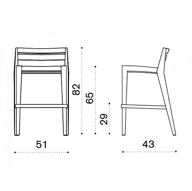 Барный стул Ethimo Ribot - фото-2 | interior market