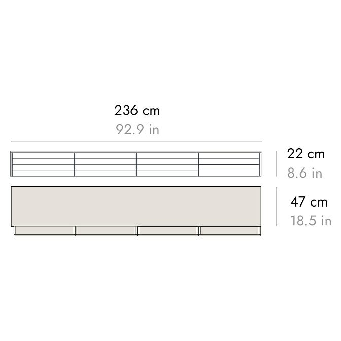 Комод под ТВ PUNT Sussex - фото-4 | interior market