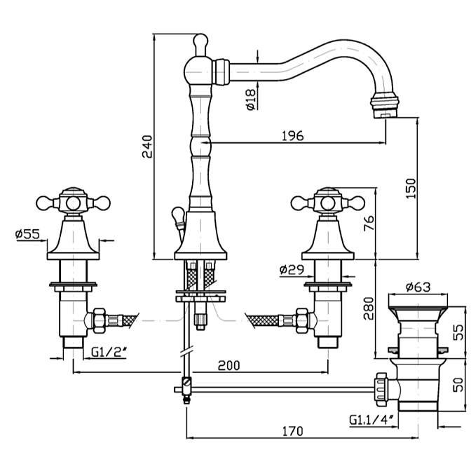 Смеситель для раковины Zucchetti AGORA - фото-2 | interior market