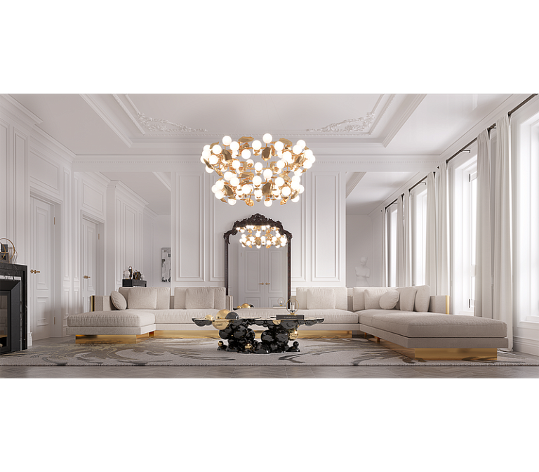 Потолочный светильник  Boca do Lobo Hera Round II Suspension Lamp - фото-8 | interior market