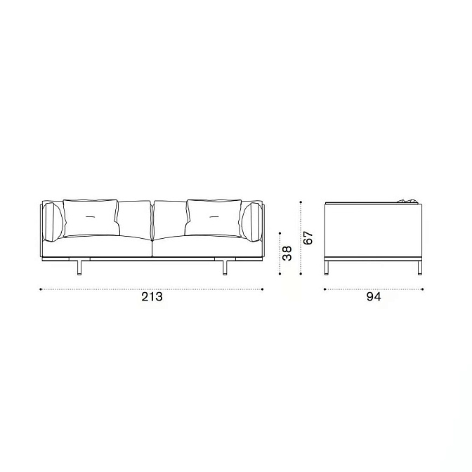 Диван для улицы Ethimo Baia Natural - фото-5 | interior market