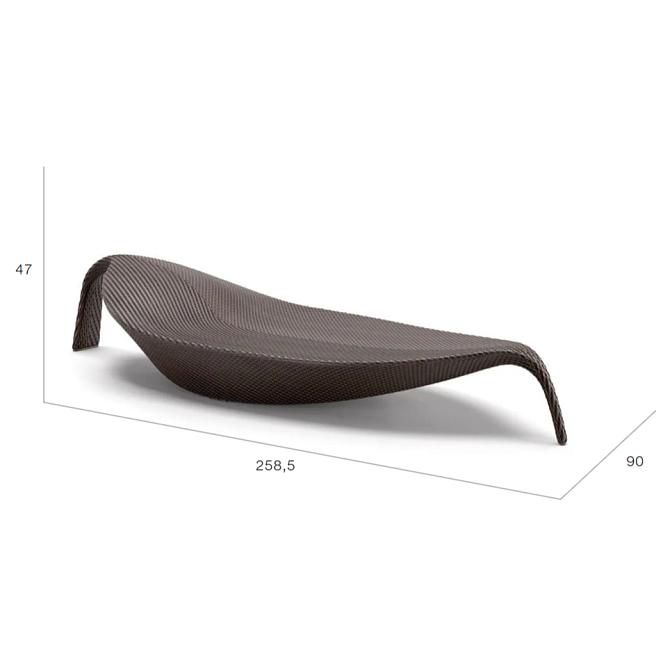 Шезлонг для улицы Dedon LEAF - фото-2 | interior market