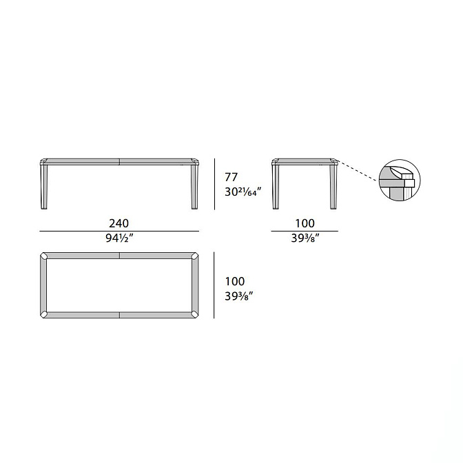 Стол обеденный Turri Eclipse - фото-4 | interior market