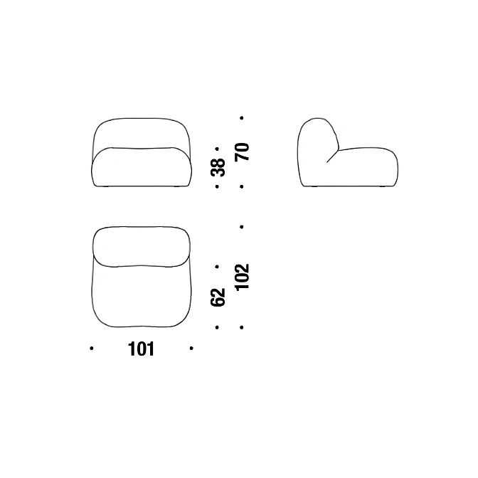 Пуф Moroso Puff-D - фото-3 | interior market