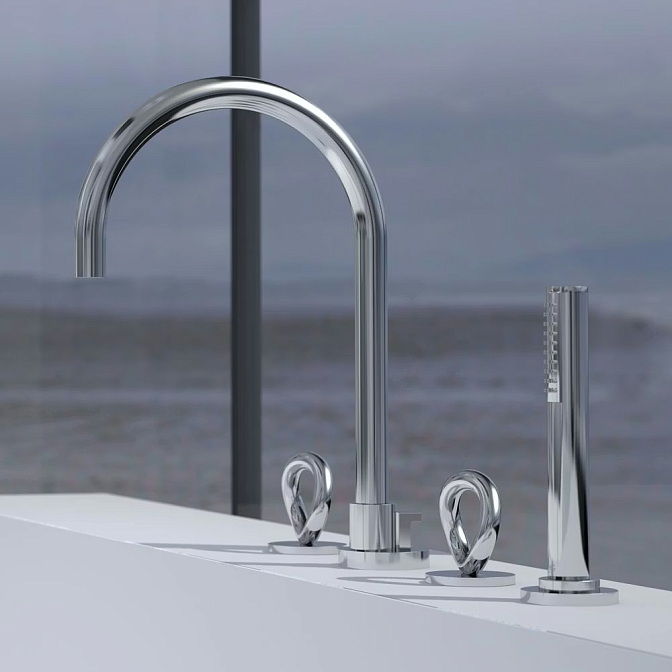 Смеситель для ванны THG Collection "O" - фото-2 | interior market