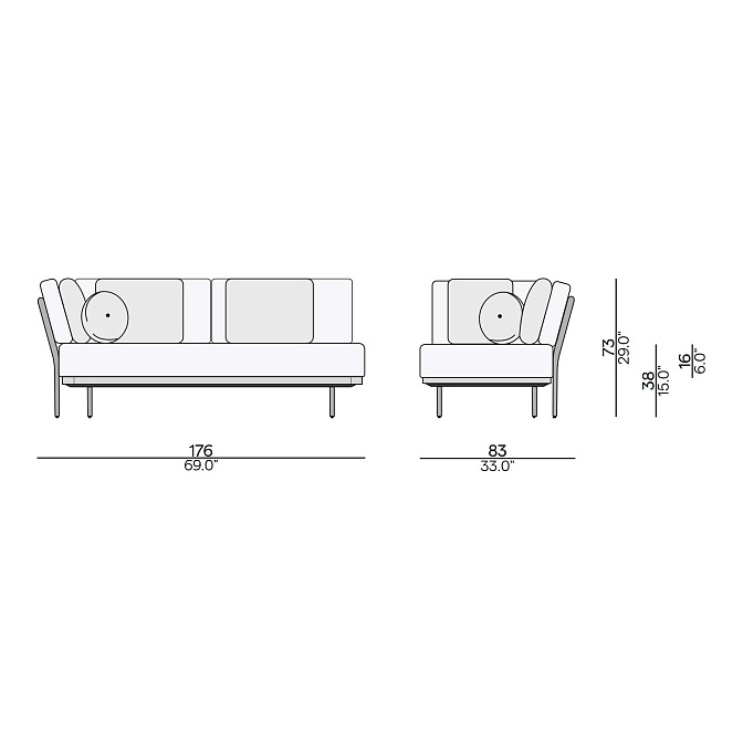 Диван для улицы Manutti Flows  - фото-2 | interior market