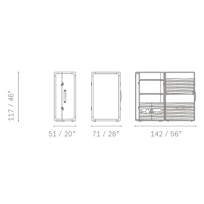 Шкаф Poltrona frau Isidoro Ultime Notizie - фото-7 | interior market