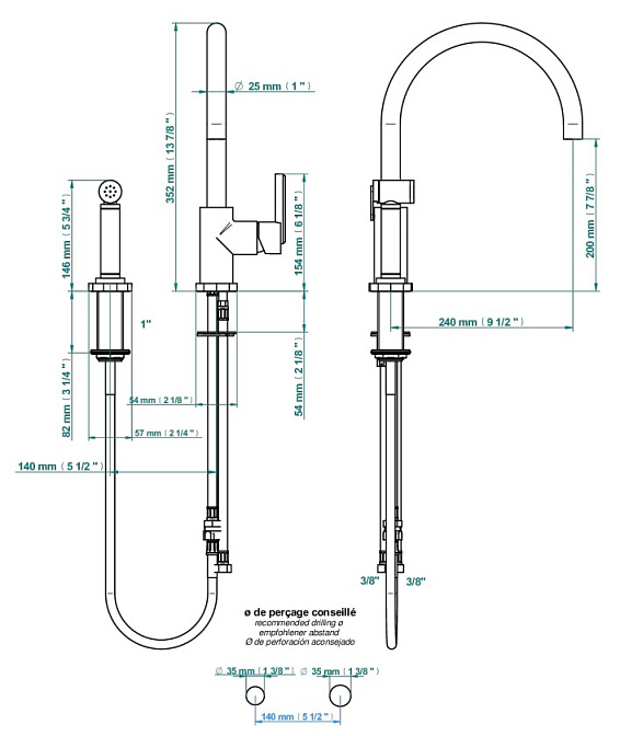 Смеситель для кухни THG Les Ondes - фото-4 | interior market