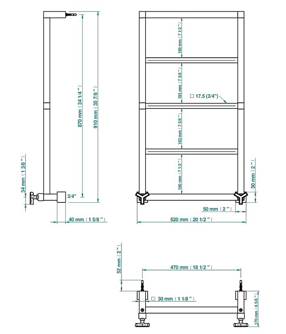 Полотенцесушитель THG Les Ondes - фото-2 | interior market