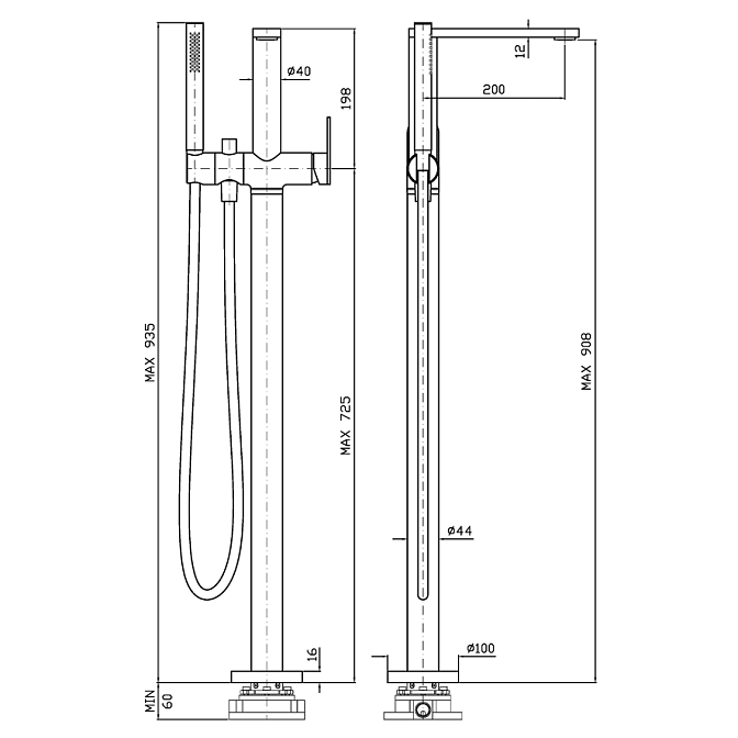 Напольный смеситель Zucchetti  - фото-2 | interior market