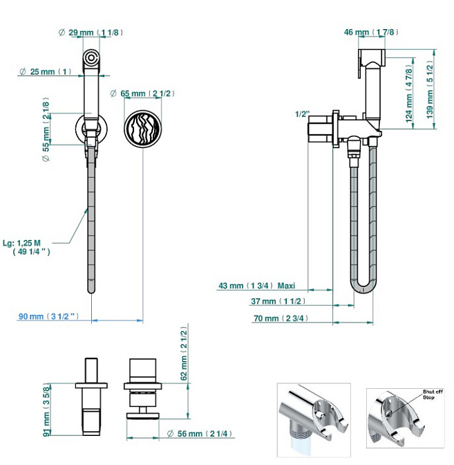Смеситель для биде THG Yoko Ice - фото-2 | interior market