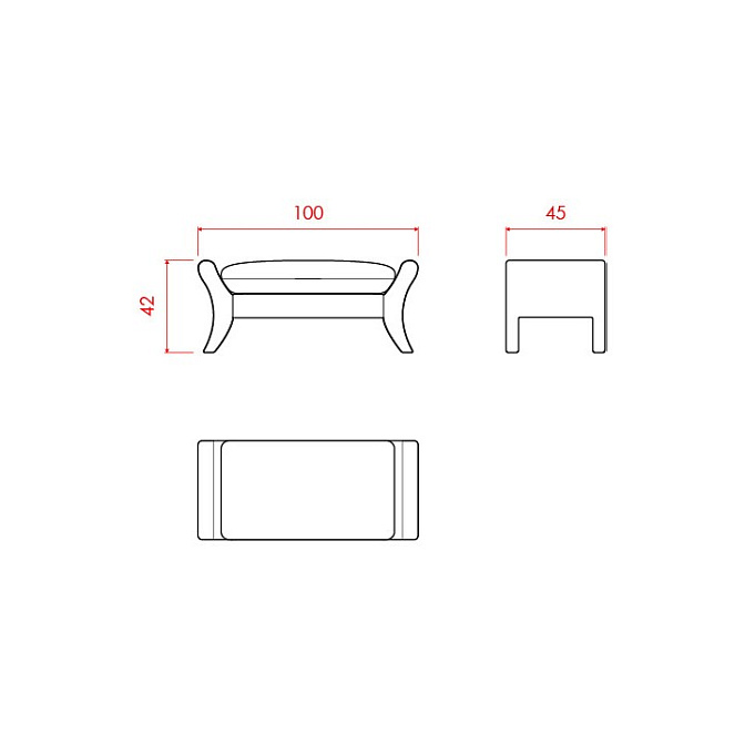 Табурет JNL DESIREE - фото-3 | interior market