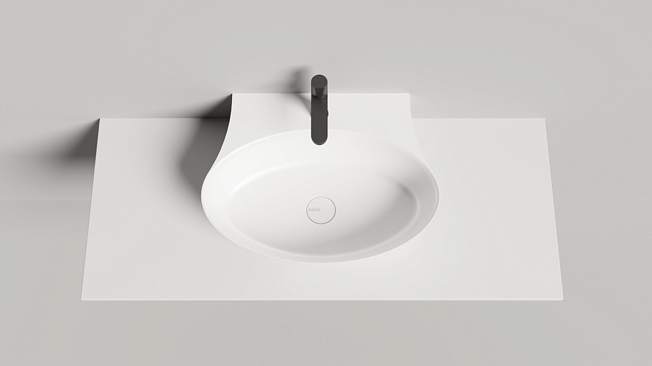 Раковина подвесная матовая SALINI ALDA WALL 01 - фото-6 | interior market