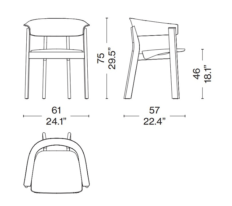 Обеденный стул Cassina Back-Wing - фото-3 | interior market
