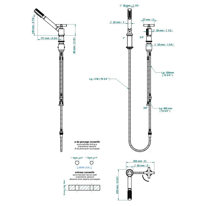 Смеситель для ваны THG Estrela - фото-2 | interior market