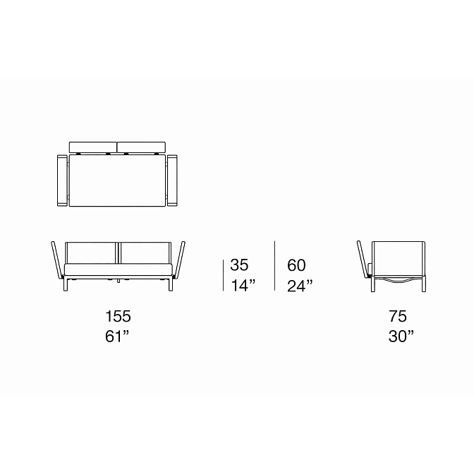 Диван для улицы Paola lenti FILO - фото-4 | interior market