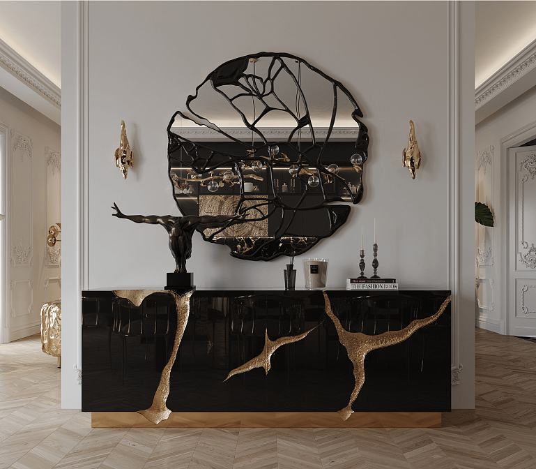 Комод Boca do Lobo Lapiaz Black - фото-5 | interior market