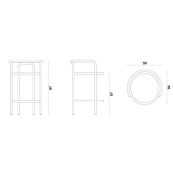 Барный стул Exteta Locus Solus Stool 1964 - фото-4 | interior market