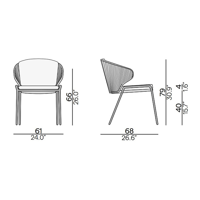 Обеденный стул для улицы Manutti Radoc - фото-2 | interior market