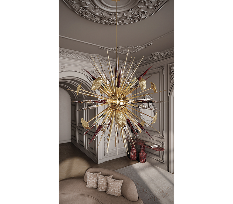 Потолочный светильник  Boca do Lobo Outburst Rosso Levanto Chandelier - фото-4 | interior market