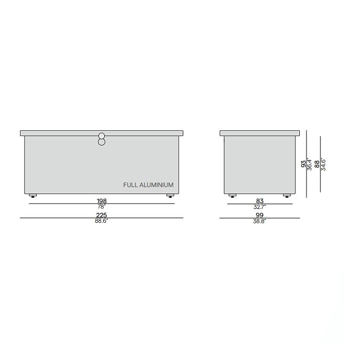 Ящик уличный для хранения текстиля Manutti Fuse - фото-5 | interior market