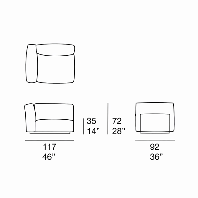 Модульный диван Paola lenti Arno - фото-3 | interior market