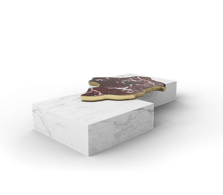 Журнальный столик Boca do Lobo Navarra Rosso Levanto Marble Center Table - фото-2 | interior market